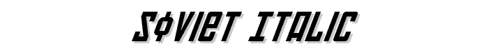 Soviet Italic font